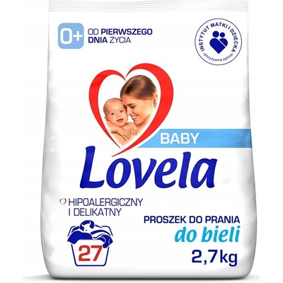 Lovela Baby hypoalergénny prací prášok na bielu bielizeň 2,7 kg 27 PD