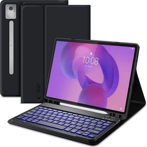 Tech-Protect Калъф с Клавиатура за Lenovo Idea Tab Pro/ MT 12.7 TB-373, Tech-Protect SC Pen Keyboard Case, Черен (5906302333400)