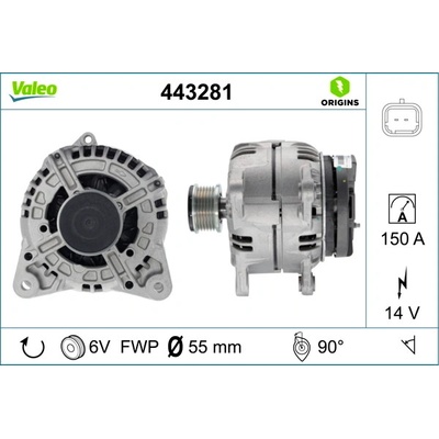 Alternátor VALEO 443281