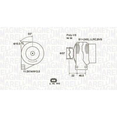 generátor MAGNETI MARELLI 063731958010