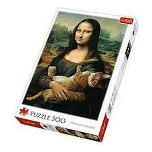 Trefl Puzzle 500 Mona Lisa and cat Purr TREFL