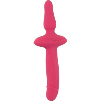 Couples Choice 2in1 Vibrator + Butt Plug Pink