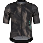 Maloja Мъжка фланелка с къс ръкав за колоездене Maloja GosingM. Cycling jersey - Deep Black Papermountains (056-4228-0111)