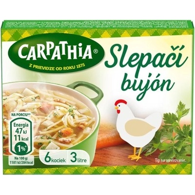 Carpathia Slepačí bujón v kocke 3l 6 x 10g