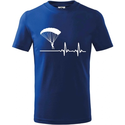 Paragliding EKG tričko dětské bavlněné královská modrá