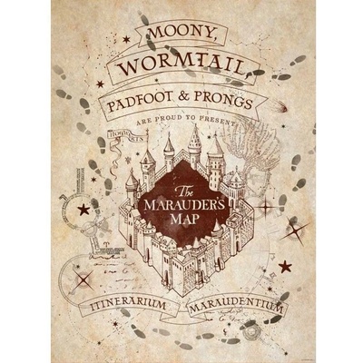 Harry Potter: Map And School List 38 × 52 cm