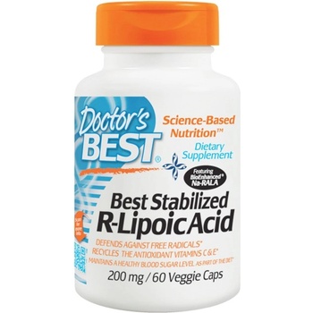 Image 1 of Doctor's Best BEST R-Lipoic Acid / Stabilized NA-R-ALA 200 mg [60 капсули]