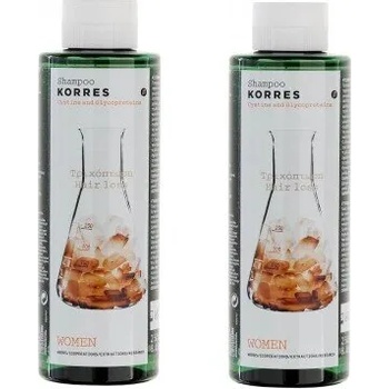 KORRES Шампоан за жени против косопад 250 мл + втори подарък , Korres Shampoo Against Women Hairloss With Cystine And Glycoproteins 250 +250 ml