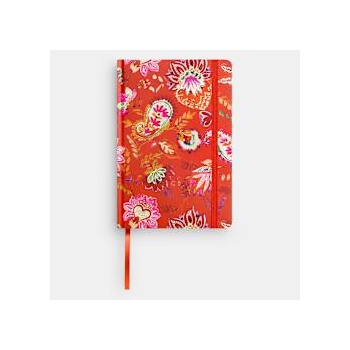 Sentio Бележник с ластик А5, 80л. Paisley Orange