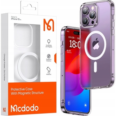 McDodo Magnetické s MagSafe iPhone 15 Pro čierne
