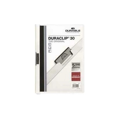 Dosky s rýchloviazačom DURACLIP® 30, biela, s klipom, A4, DURABLE