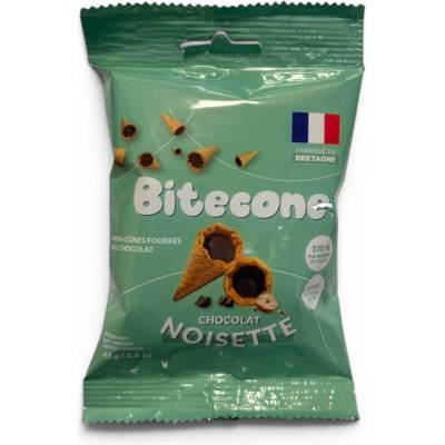 Bitecone Франция (Fabriqué en Bretagne) Bitecone Вафлени фунийки с лешников шоколад 45гр