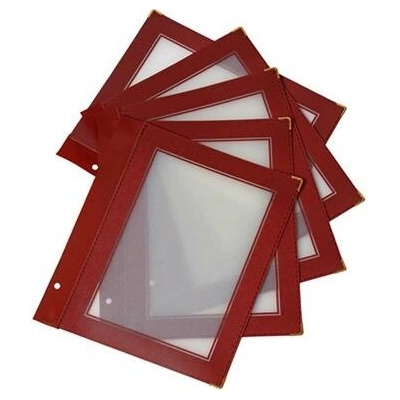 Securit pro řadu WOOD A5, 5ks, Wine Red