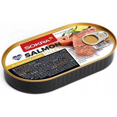 Sokra Losos kusy z filety v horčicovom kréme 170 g