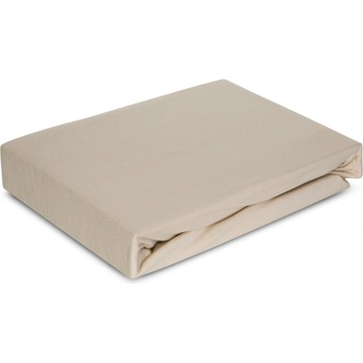 Eurofirany jersey prostěradlo JERS4 béžové 200X220x30
