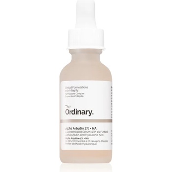 The Ordinary Alpha Arbutin 2% + HA озаряващ серум за лице с хиалуронова киселина 30ml