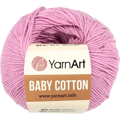 YarnArt Baby Cotton 415 fialovo ružová