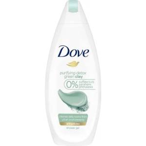 Dove детоксикиращ душ гел със зелена глина 250мл