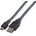 Roline Кабел USB 2.0 A - Mini USB (5pin), 0, 8 m, черен 11.02. 8708-10 (11.02.8708-10)