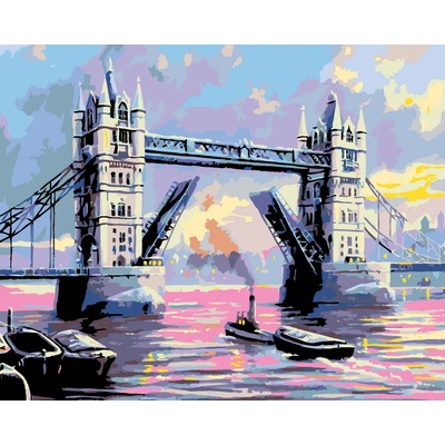 zuty Malování podle čísel Tower Bridge Londýn 100 x 80 cm vypnuté plátno na rám