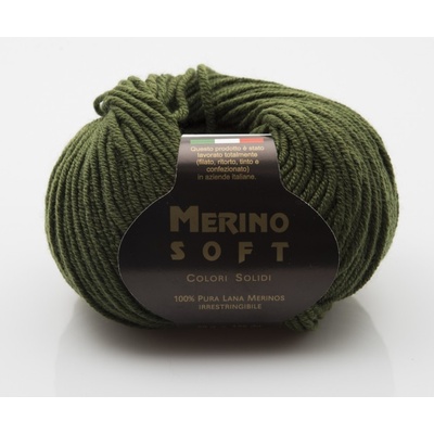 Příze Rial Filati Merino Soft tmavá olivová