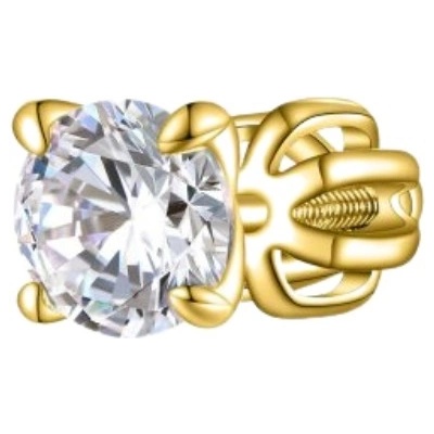 Olivie stříbrná náušnice PIPPI GOLD 8765