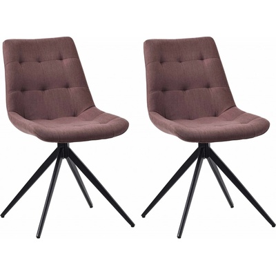 Design-Shop Merna látka hnědá 2 ks