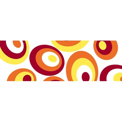 Dimex M-346 vliesová fototapeta na zeď Orange ovals rozměry 330 x 110 cm