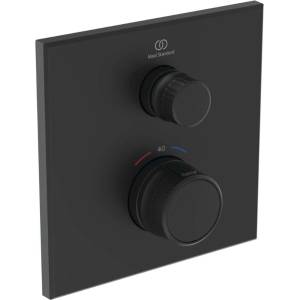 Ideal Standard CeraTherm Navigo - Термостатична душ-батерия за вграждане, копринено черна A7301XG (A7301XG)