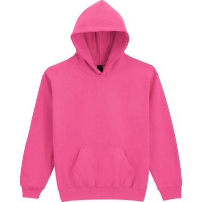Gildan dětská mikina s kapupí Midweight Pink Lemonade
