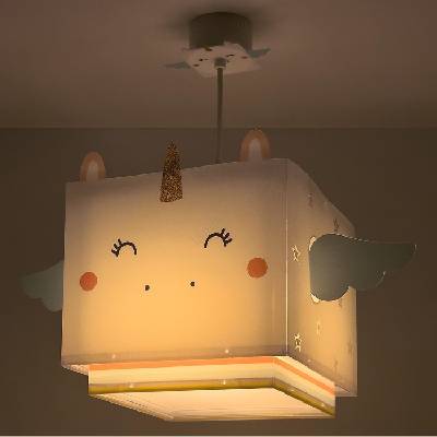64592 - Детски полилей LITTLE UNICORN 1xE27/15W/230V (PI555)