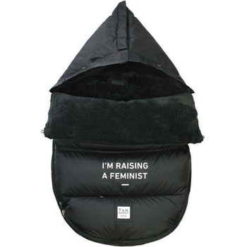 7AM Enfant Zimný PlushPOD Feminist Feminist Black Plush