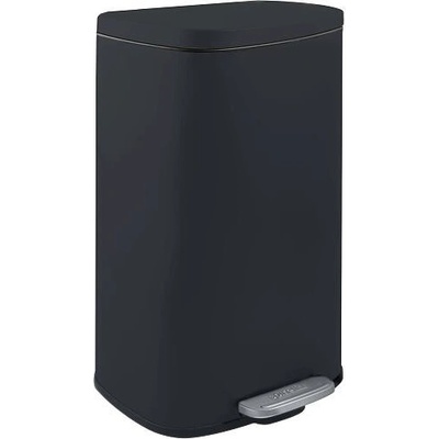 Spirella pedálový odpadkový koš AKIRA, matná černá ocel, soft-close, 30 L 10_21568