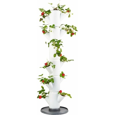 Gusta Květináč Garden 27 x 27 x 113 cm plast bílý