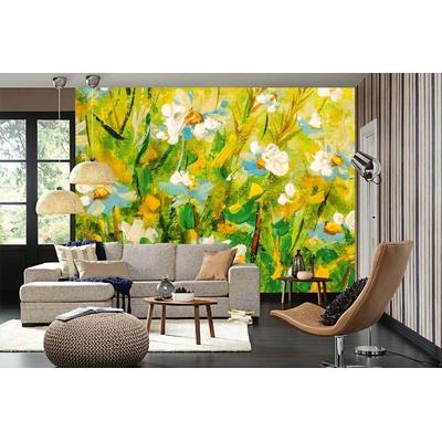 DIMEX ART Самозалепваща се флизелинова фототапета картина - полски маргаритки 375 x 250 см