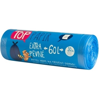 Vipor pytle do koše na tříděný odpad TOP 60L 10µm 30ks modrý