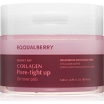 EQQUALBERRY Collagen Pore-Tight Up Gel Toner Pads тонизиращи възглавнички за стягане на порите 60 бр