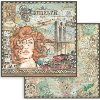 Obojstranný papier na scrapbooking "Sir Vagabond Aviator" 30,5x30,5 cm, 1 ks