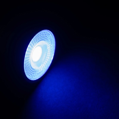 T-LED Barevná LED žárovka GU10 3W60D Modrá