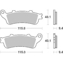 Brzdové destičky DP Brakes zadní HONDA XL 1000 V Varadero rok 99-13