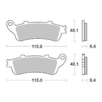 Brzdové destičky DP Brakes zadní HONDA XL 1000 V Varadero rok 99-13