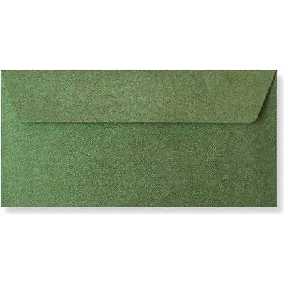 Envelopes Ltd. Barevná obálka DL tmavě zelená texture ,balení 50 ks 529682