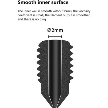 Two Trees Дюза от закалена стомана / месинг за Hotend TZ 1.0 и 2.0 - Bambu Lab X1, P1