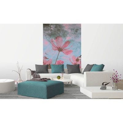 DIMEX ART Флизелинов фототапет абстрактни розови цветя 150 x 250 см