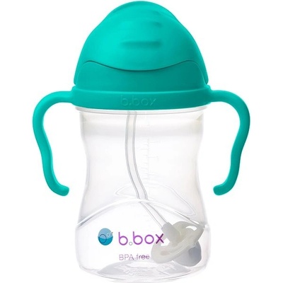 B.Box hrnček so slamkou nefritová zeleň 240 ml 9353965005179