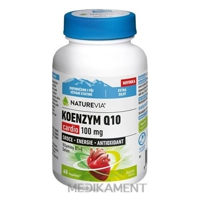 NATUREVIA Koenzým Q10 Cardio 100 mg 60 kapsúl