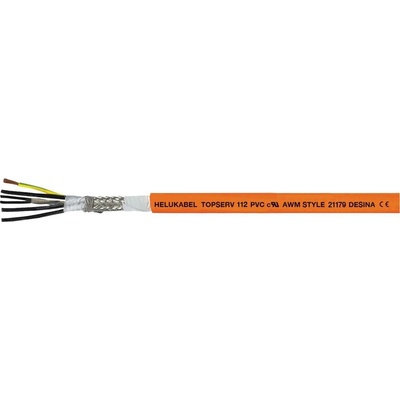 Helu TOPSERV® 112 707224 servo kábel 4 G 4 mm² + 2 x 1 mm², 50 m, oranžová