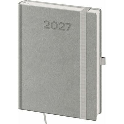 Helma 365 Print Pop B6 týdenní 2027 šedý