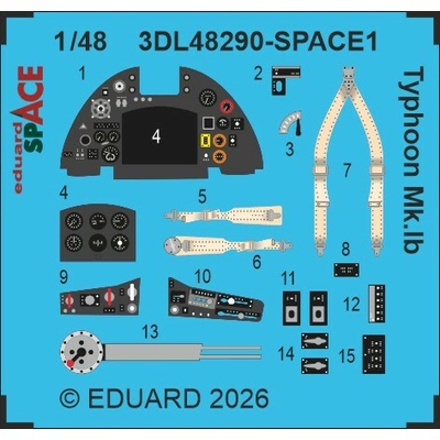 EDUARD Typhoon Mk.Ib SPACE 1/48 recommended for HASEGAWA / HOBBY 2000