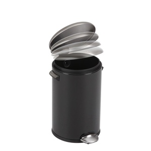 EKO-Europe EKO Кош за отпадъци с педал BELLE DELUXE- 12 литра - черен (EKO 921712 - Black) - luxdom
